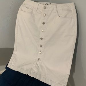 French Dressing Jeans White Skirt